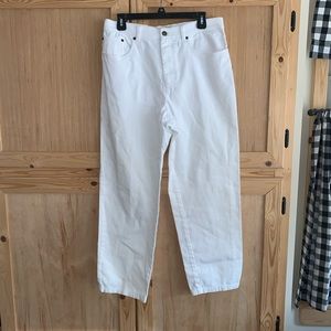 Jones New York “stretch” white denim jeans size 12